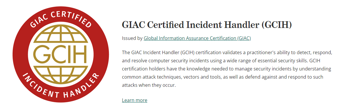 How I passed GCIH